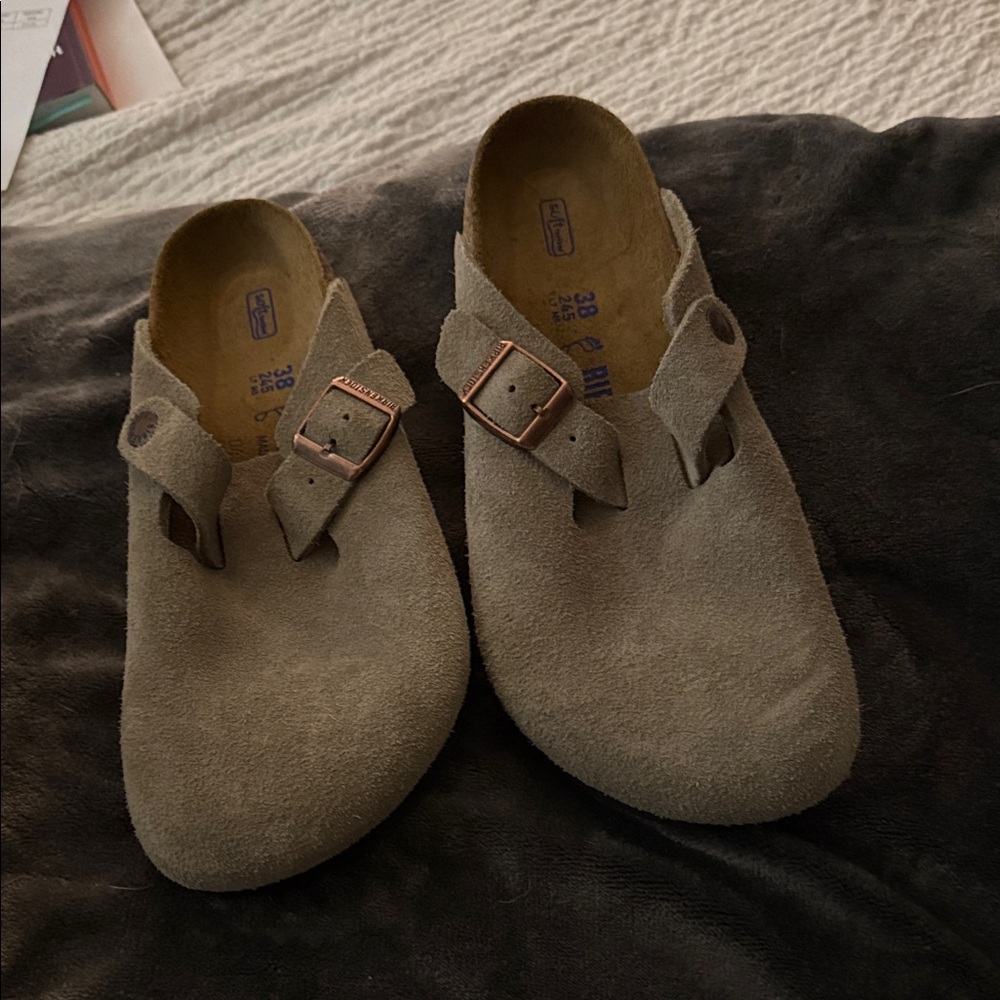 Birkenstock Men's Suede Loafers - Taupe